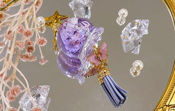 Liquid windchime acrylic charm