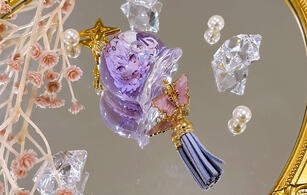 Liquid windchime acrylic charm