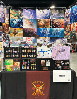 Anime Weekend Atlanta 2025 Artist Alley Setup