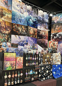 San Japan 2025 Artist Alley Setup- Closeup View