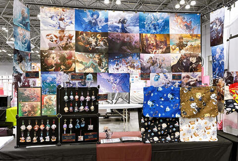 Anime NYC 2025 Artist Alley Setup