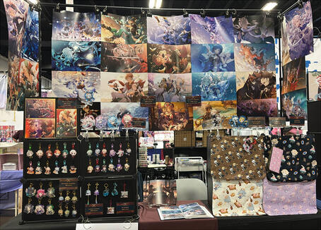 Anime Frontier 2025 Artist Alley Setup